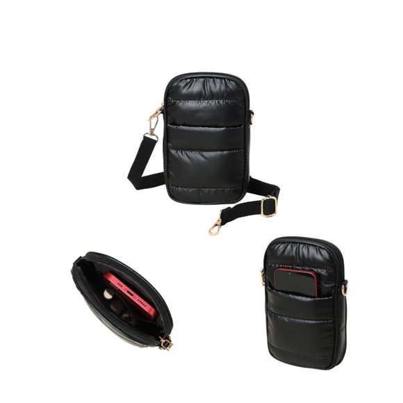 Slim Puffer Rectangle Crossbody Bag - Picture 7 of 8